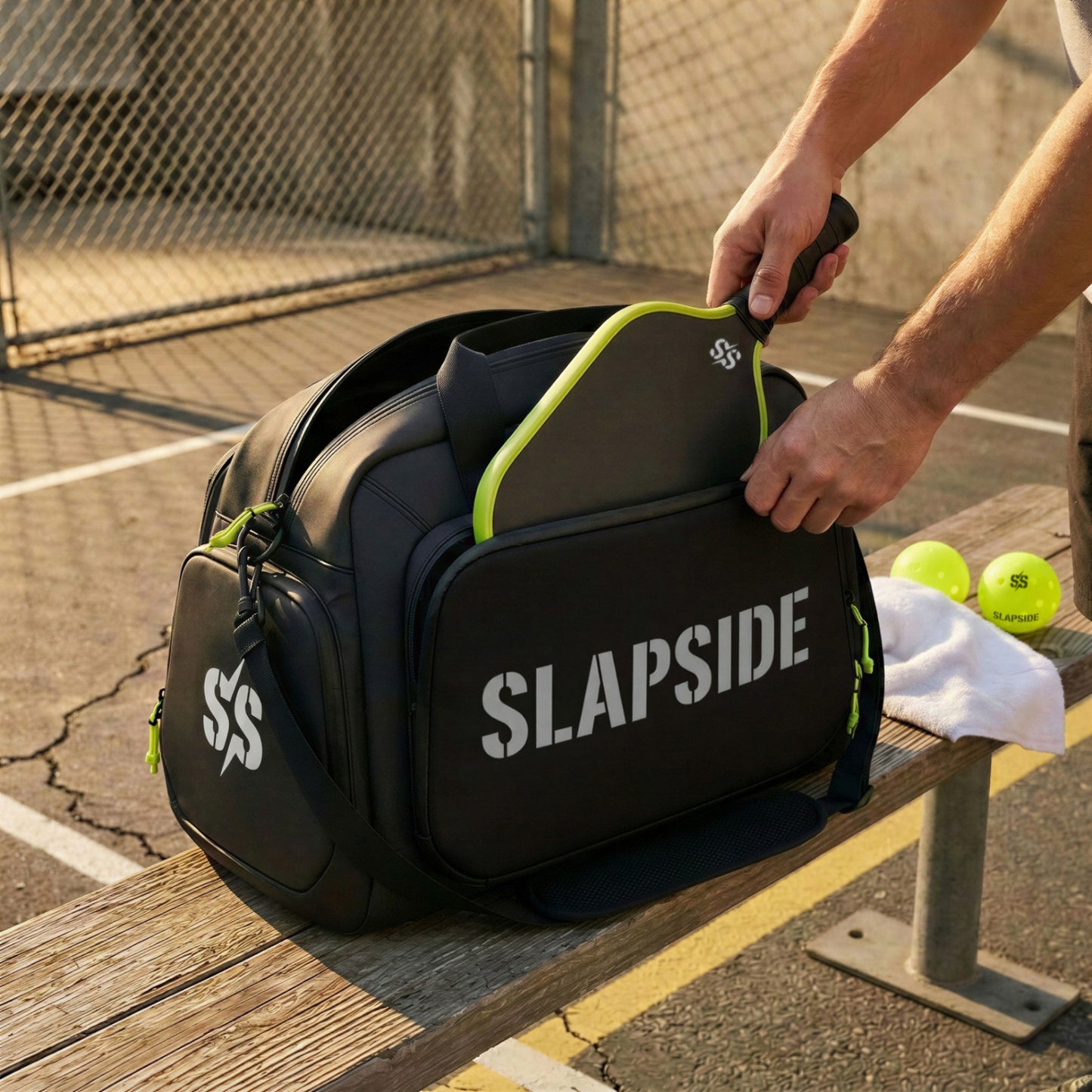 court bag open