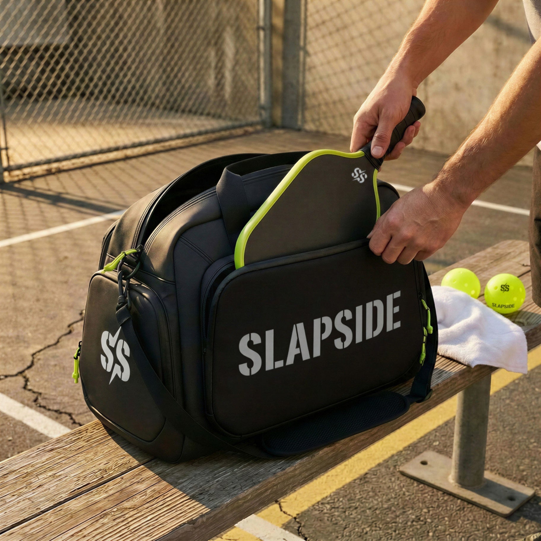 court bag open